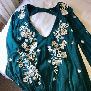 Embroidered Free People Dress